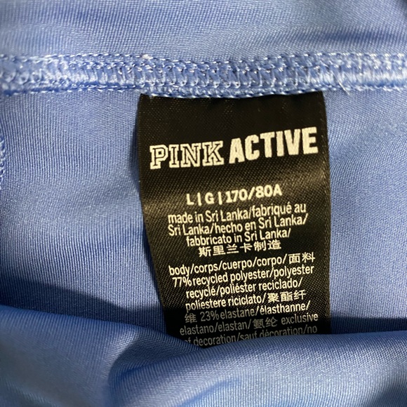 VICTORIA'S SECRET Blue short tights & matching  T-shirt size Large - Picture 5 of 11